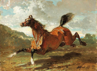 Alfred De Dreux - Cheval au galop.webp