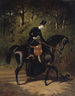 L'écuyère Kippler sur sa jument noire - Alfred de Dreux — artwork view