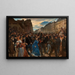 The Departure of the Mobile Guards in July 1870 - Alfred Dehodencq — framed artwork on a wall
