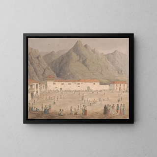 Alfred Diston - Square in the Village of Los Silos Tenerife.webp
