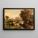 Die Flussufer - Alfred Grey — gerahmtes Bild an der Wand