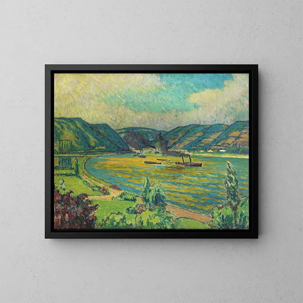 Paesaggio renano - Alfred Helberger — quadro incorniciato alla parete
