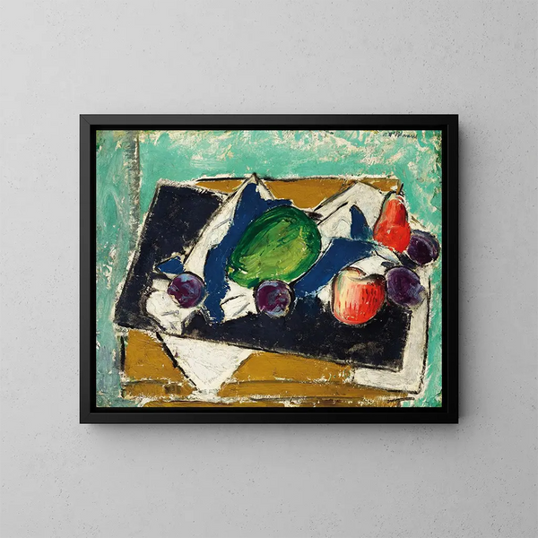 Prugne e pere - Alfred Henry Maurer — quadro incorniciato alla parete
