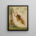 Indian Girls Swinging - Alfred Jacob Miller — framed artwork on a wall