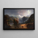 Wo die Wolken gerne ruhen - Alfred Jacob Miller — gerahmtes Bild an der Wand