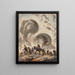 Figuren in einer Landschaft - Alfred Ost — gerahmtes Bild an der Wand