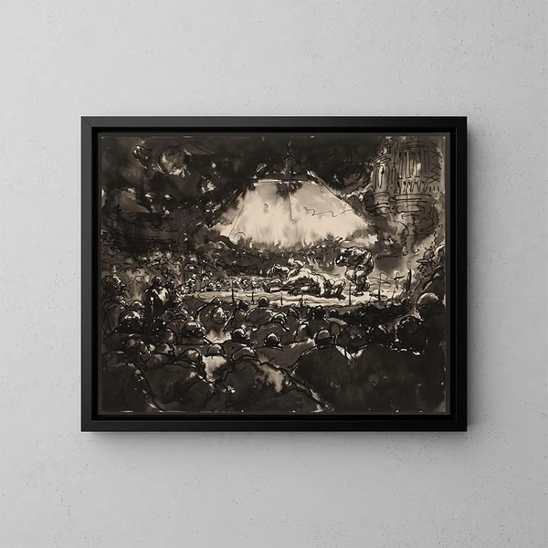 Le Sportpaleis à Anvers - Alfred Ost — gerahmtes Bild an der Wand