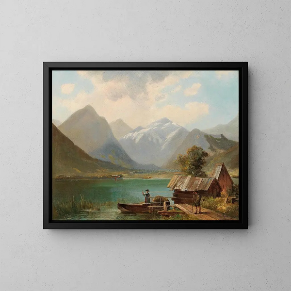 Über den Achensee, Tirol - Alfred Schönberger — gerahmtes Bild an der Wand