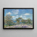 Nachmittags im Mai bei Moret-sur-Loing - Alfred Sisley — gerahmtes Bild an der Wand