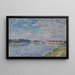 Die Seine bei Saint-Mammès am Abend - Alfred Sisley — gerahmtes Bild an der Wand