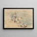 Les Lavandières - Alfred Sisley — gerahmtes Bild an der Wand