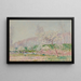 Apfelbäume in Blüte - Alfred Sisley — gerahmtes Bild an der Wand