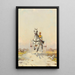 Trotteurs à l'entraînement - Alfred Steinacker — framed artwork on a wall