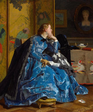 Alfred Stevens - A Duchess The Blue Dress.webp