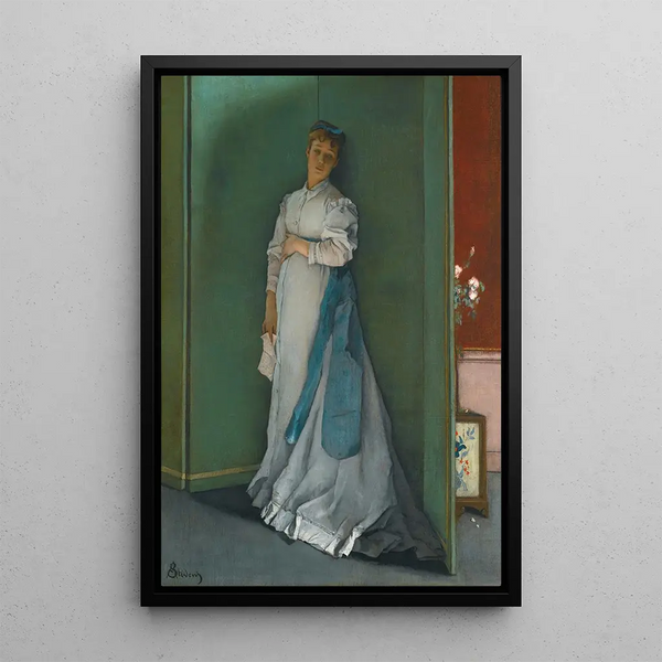 L'émotionnée - Alfred Stevens — quadro incorniciato alla parete