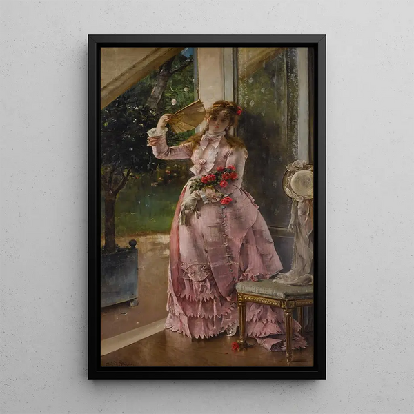 L'estate - Alfred Stevens — quadro incorniciato alla parete
