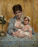 Madre e bambino - Alfred Stevens — vista dell’opera