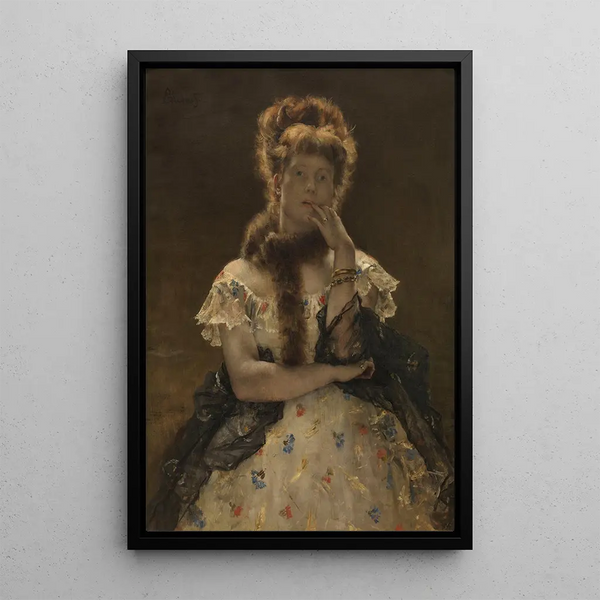 Il Sphinx parigino - Alfred Stevens — quadro incorniciato alla parete