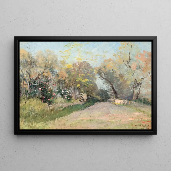Alfred Wahlberg - Landscape near Antibes Study.webp