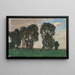 Langenpreising pascolo con grandi alberi - Alfred Zoff — quadro incorniciato alla parete