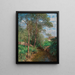 Sunny Stream Landscape Painting - Alfred Zoff — framed artwork on a wall