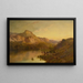 in the Highlands - Alfred de Bréanski — framed artwork on a wall