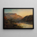La lueur du soir, vallée de l'Aigle, Loch Lomond - Alfred de Bréanski — framed artwork on a wall