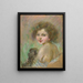 Bambino con una scimmia - Alice Pike Barney — quadro incorniciato alla parete