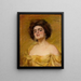 Laura en jaune - Alice Pike Barney — gerahmtes Bild an der Wand
