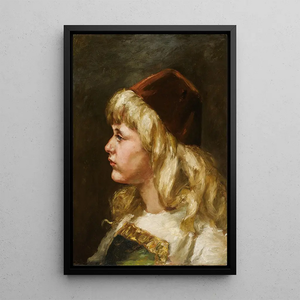 Reproduktion des Gemäldes Natalie im Alter von sieben Jahren - Alice Pike Barney