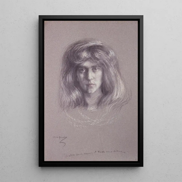 Reproduktion des Gemäldes Natalie mit schwebendem Haar - Alice Pike Barney