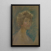 Selbstporträt in hellen Tönen - Alice Pike Barney — gerahmtes Bild an der Wand