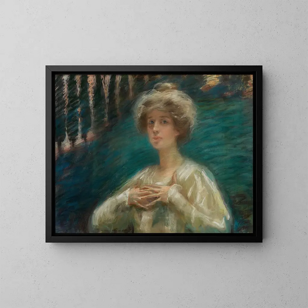 Fond sylvestre - Alice Pike Barney — gerahmtes Bild an der Wand