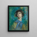 L'écharpe bleue - Alice Pike Barney — quadro incorniciato alla parete
