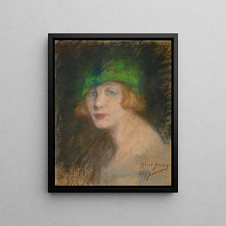 Alice Pike Barney - The Green Hat.webp
