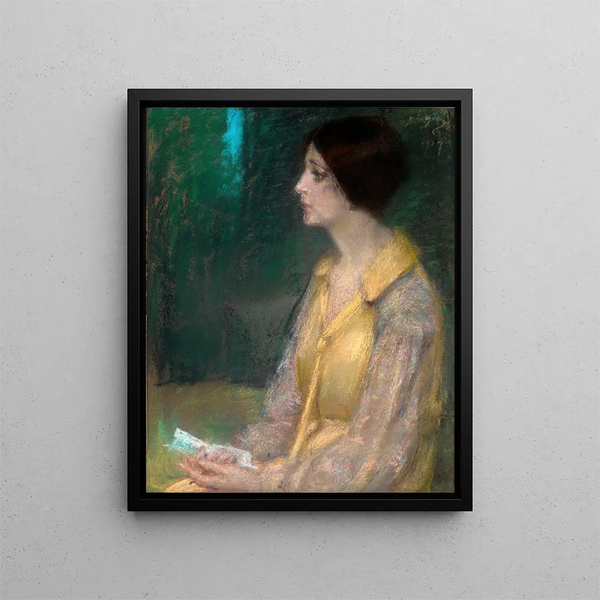 La lettre - Alice Pike Barney — gerahmtes Bild an der Wand