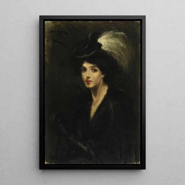Paradies weiß - Alice Pike Barney — gerahmtes Bild an der Wand