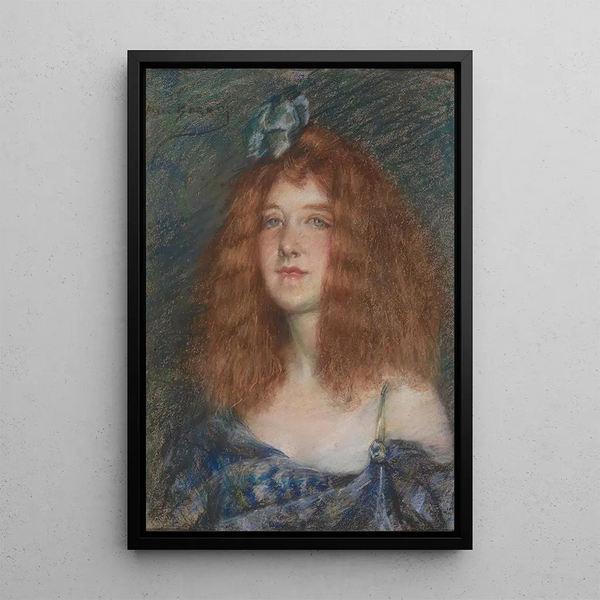 Donna dai capelli rossi - Alice Pike Barney — quadro incorniciato alla parete