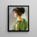 Giovane donna in verde - Alice Pike Barney — quadro incorniciato alla parete