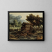 Paesaggio con segheria - Allaert van Everdingen — quadro incorniciato alla parete