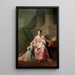 Reproduction of the painting of Queen Charlotte with her two eldest sons - Allan Ramsay
