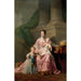 Reproduction of the painting of Queen Charlotte with her two eldest sons - Allan Ramsay