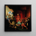Allegory of Injustice Crowned - Ary de Vois — framed artwork on a wall