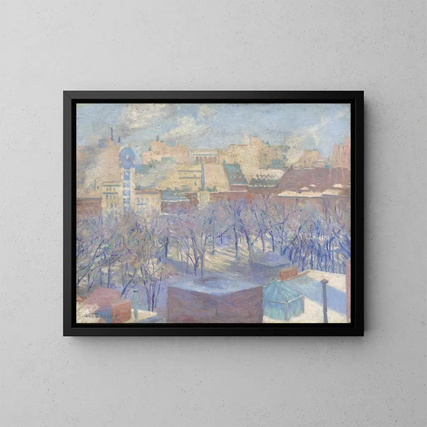 Madison Square Snow - Allen Tucker — gerahmtes Bild an der Wand