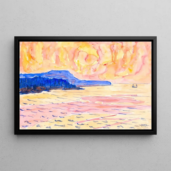 Allen Tucker - Watercolor No 6 Blue Coast.webp
