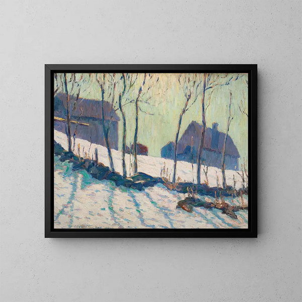 Paesaggio invernale - Allen Tucker — quadro incorniciato alla parete