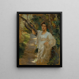 Alois Hans Schram - A Girl in the Forest.webp