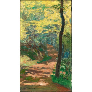 Alois Kalvoda - A Forest Path near Krivolat.webp