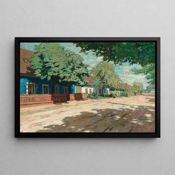 Alois Kalvoda - A Village Road in Southern Morava.webp