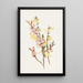 Peach Blossoms and Forsythia - Alois Lunzer — framed artwork on a wall